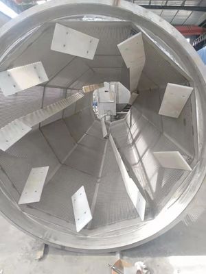 Materiale rotatorio della lavatrice SS304 del grande di trattamento di capacità tamburo della manioca