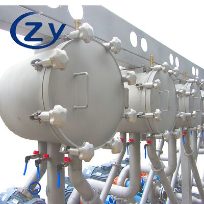 Cluster multiciclone compatto per la rimozione continua delle impurità da amido