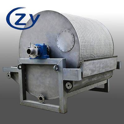 Filtro a tamburo a vuoto a struttura compatta con basso consumo energetico e acciaio inossidabile SS304 per la deidratazione dell'amido
