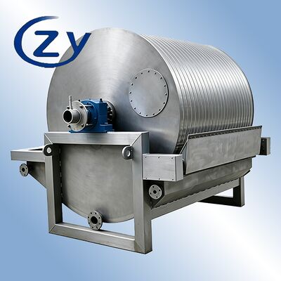 Filtro a tamburo sottovuoto in acciaio inossidabile SS304 a funzionamento continuo per apparecchiature di disidratazione dell'amido da 2-8 t / h