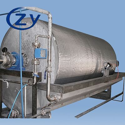 Filtro a tamburo sottovuoto in acciaio inossidabile SS304 a funzionamento continuo per apparecchiature di disidratazione dell'amido da 2-8 t / h