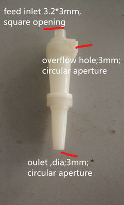 Cicloni di gomma bianco 10mm o 15mm dei pezzi di ricambio del macchinario dell'amido di industria