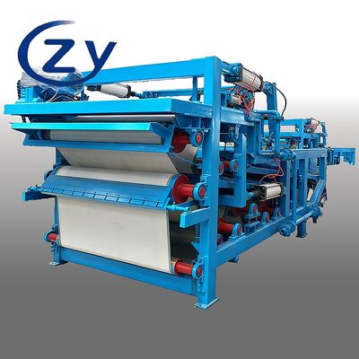 Filtro di disidratazione a nastro professionale con sistema di pulizia automatico per la disidratazione delle fibre di 4 t/h a risparmio energetico nella lavorazione dell'amido di manioca