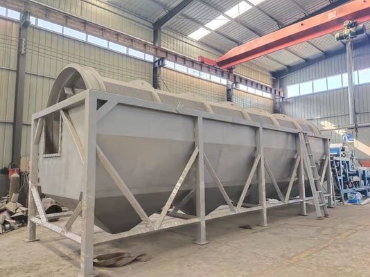 Materiale rotatorio della lavatrice SS304 del grande di trattamento di capacità tamburo della manioca